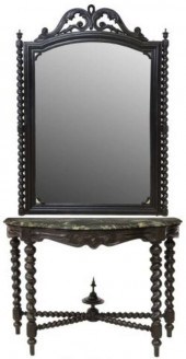 CONTINENTAL PAINTED MIRRORED C
