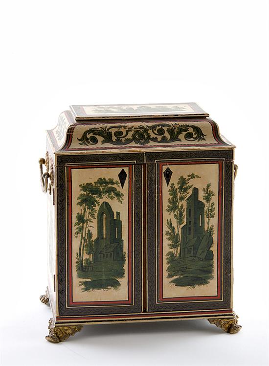 Continental painted wood
