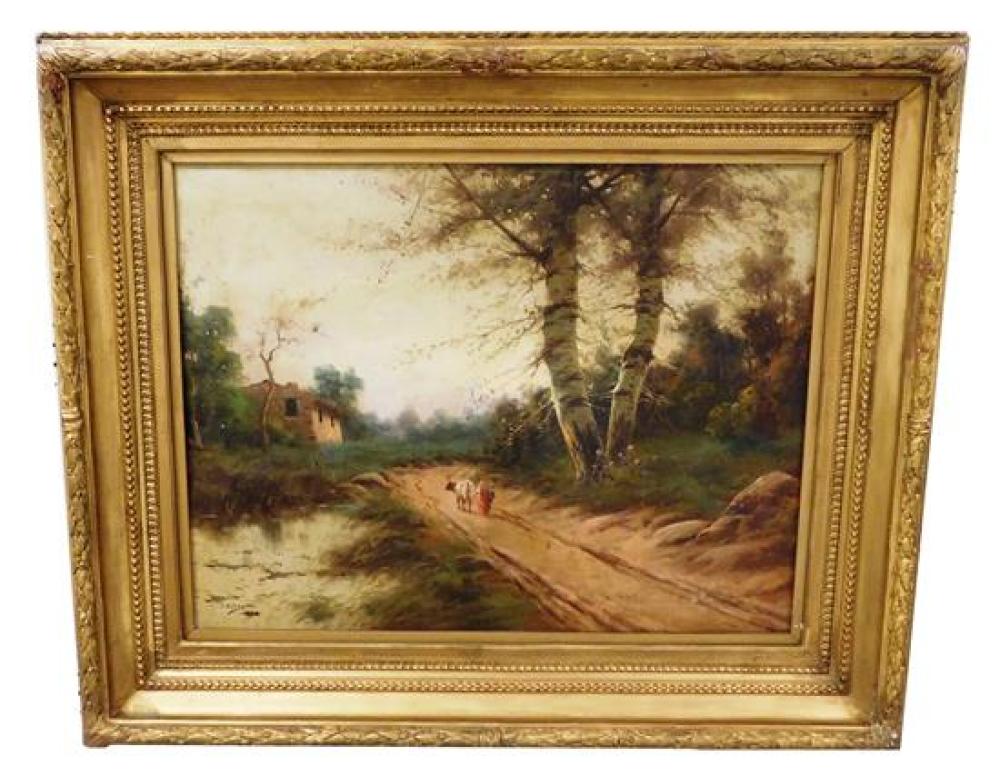 CONTINENTAL PASTORAL SCENE,