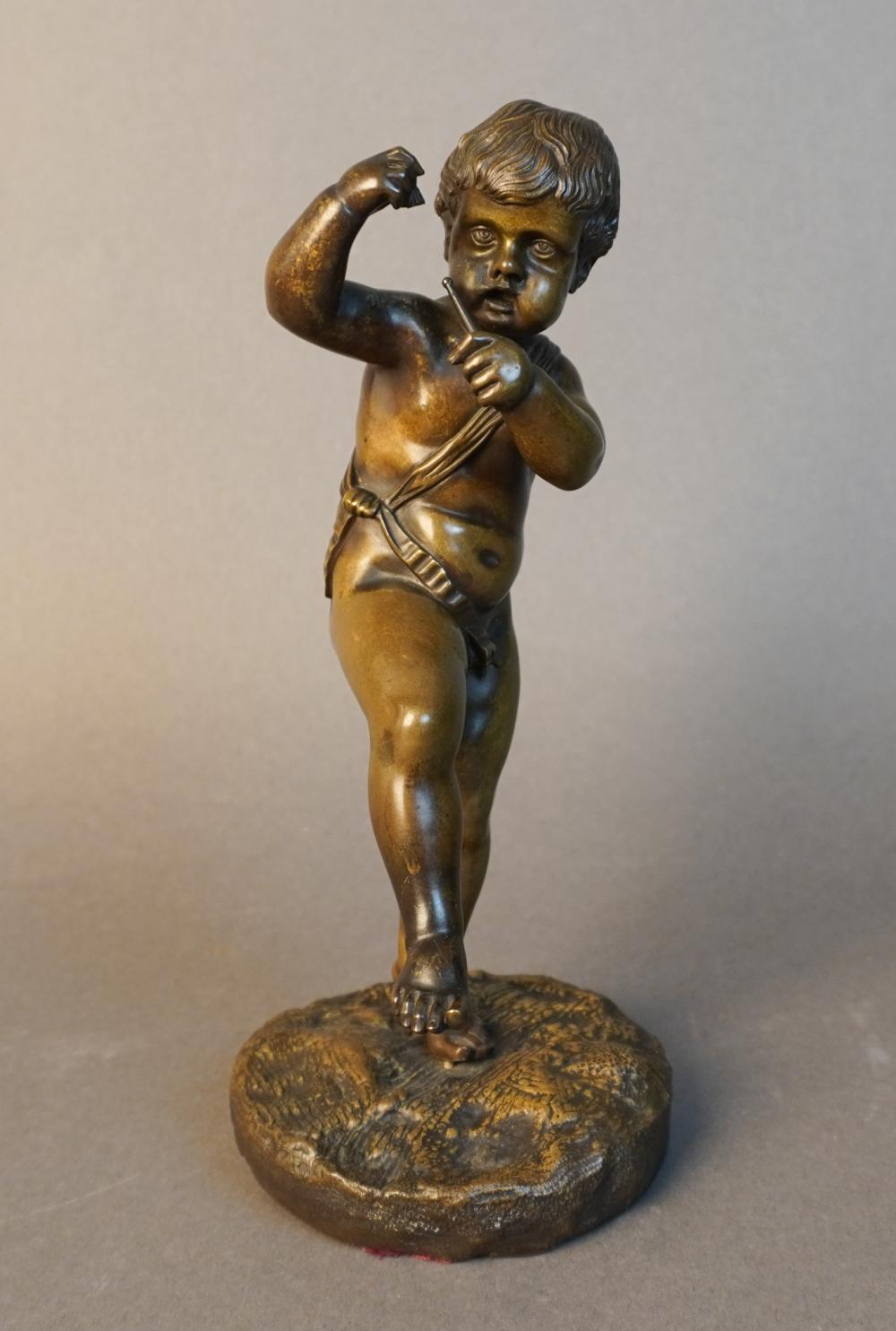 CONTINENTAL PATINATED BRONZE FIGURE