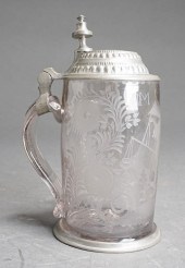 CONTINENTAL PEWTER MOUNTED ETC