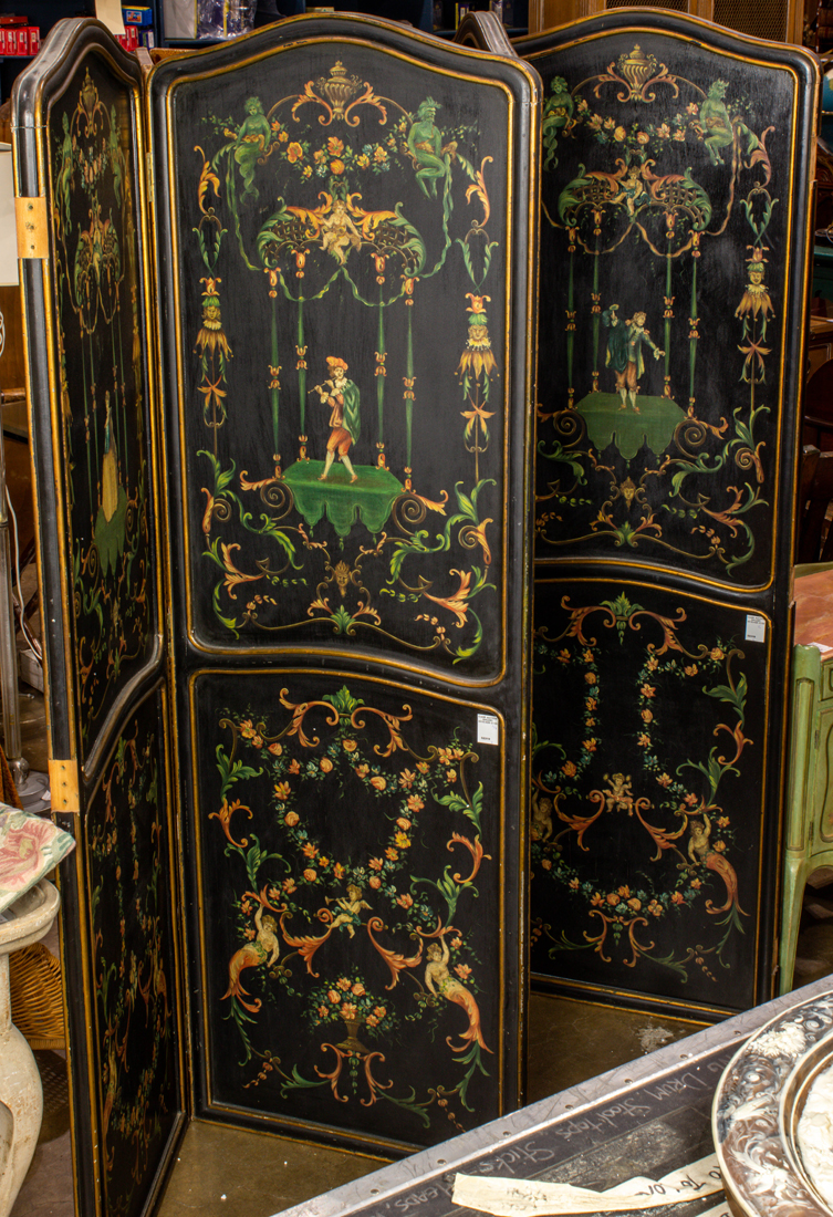 CONTINENTAL POLYCHROME DECORATED