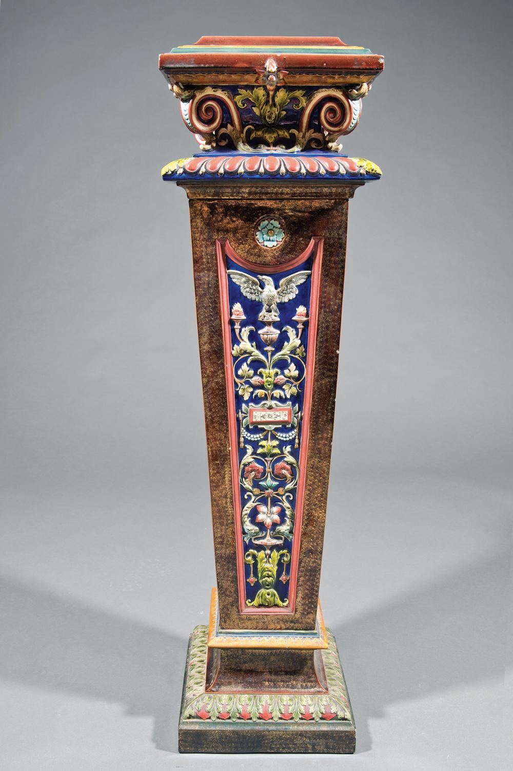 CONTINENTAL POLYCHROME MAJOLICA