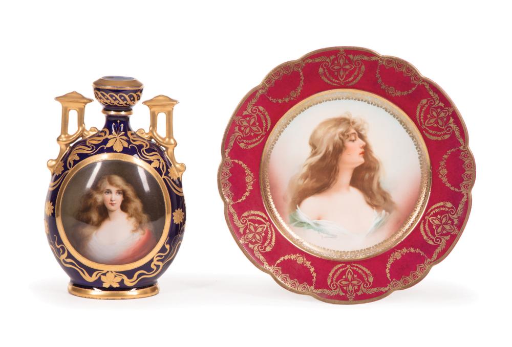 CONTINENTAL POLYCHROME PORCELAIN