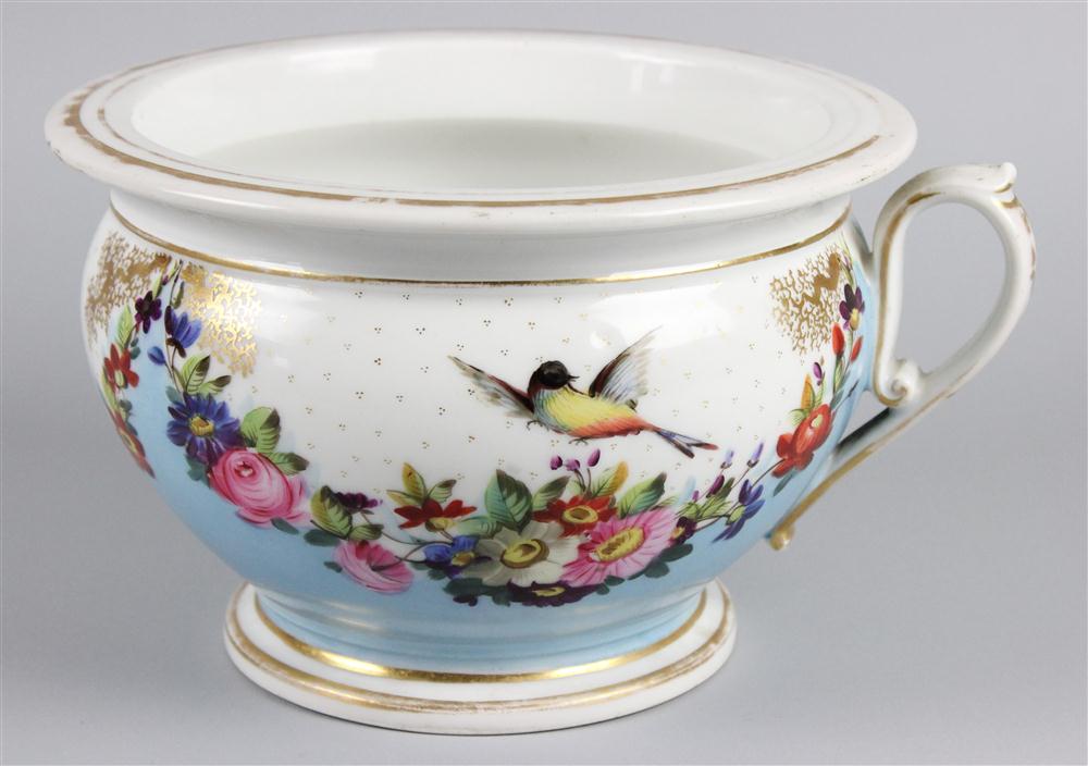 CONTINENTAL PORCELAIN CHAMBER POT