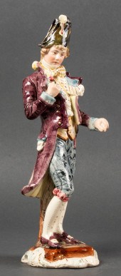 CONTINENTAL PORCELAIN FIGURE,
