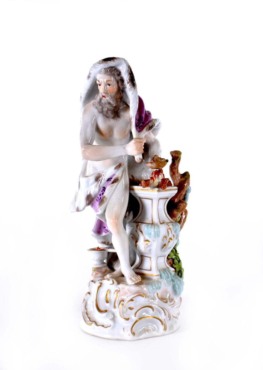CONTINENTAL PORCELAIN FIGURE OF