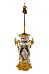 CONTINENTAL PORCELAIN & GILT T