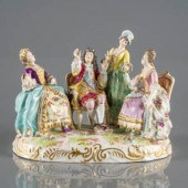 CONTINENTAL PORCELAIN GROUPING