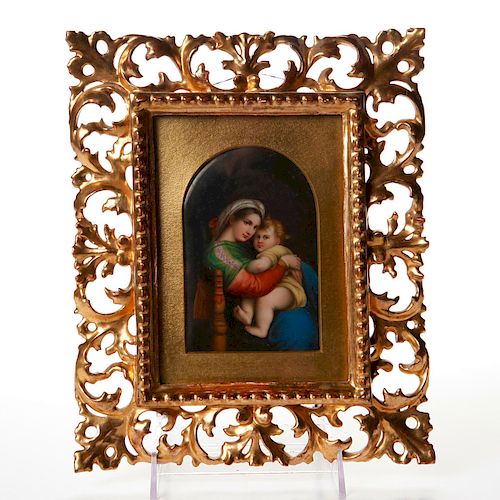 CONTINENTAL PORCELAIN ICON PLAQUE