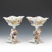CONTINENTAL PORCELAIN PAIR OF