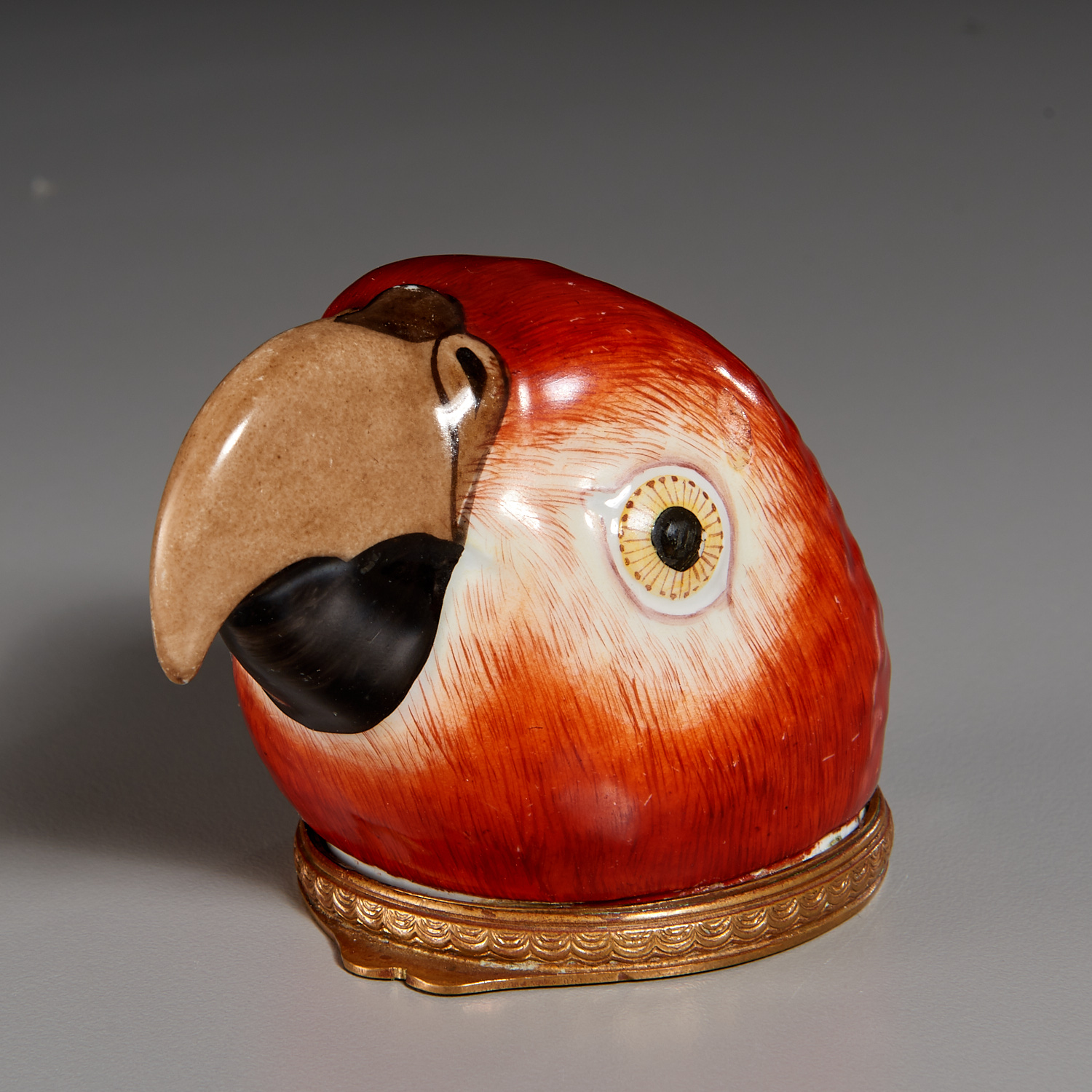 CONTINENTAL PORCELAIN PARROT-FORM