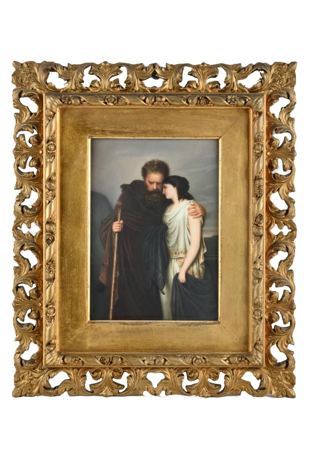 CONTINENTAL PORCELAIN PLAQUE: