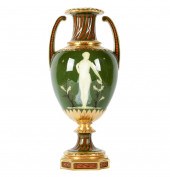 CONTINENTAL PORCELAIN URNunsig
