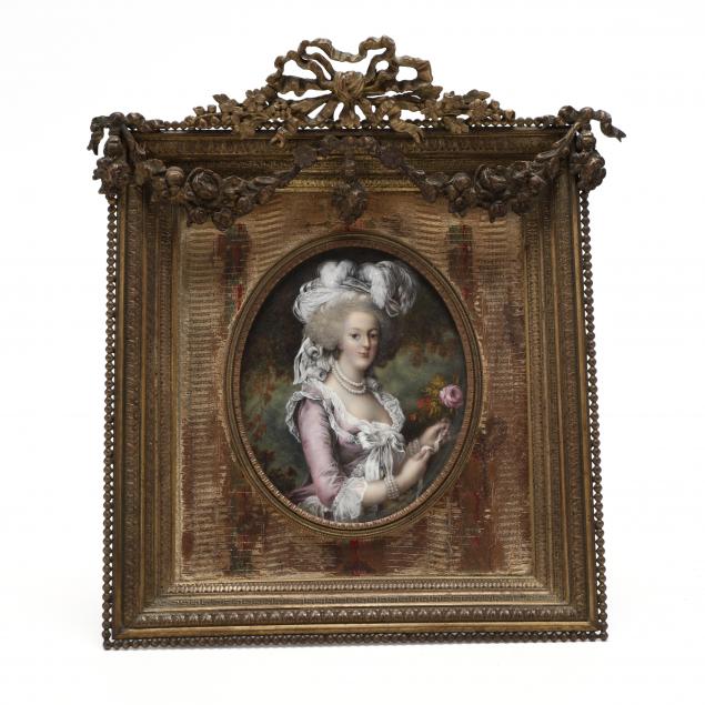 CONTINENTAL PORTRAIT MINIATURE OF A