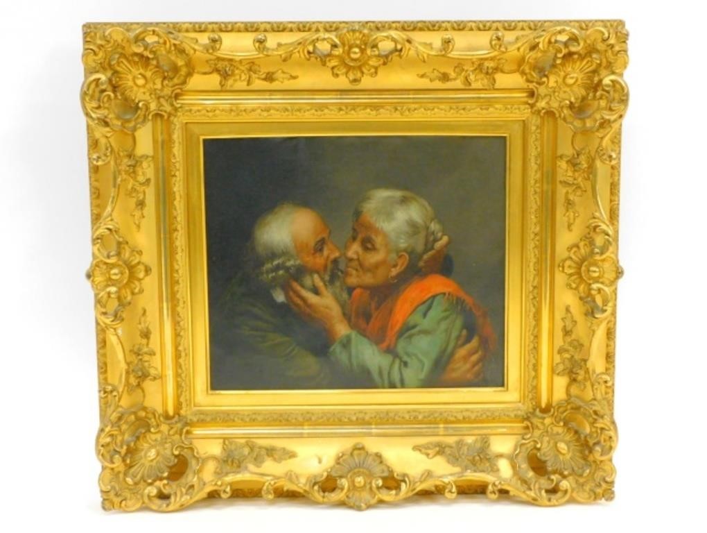 CONTINENTAL PORTRAIT OF A COUPLE.