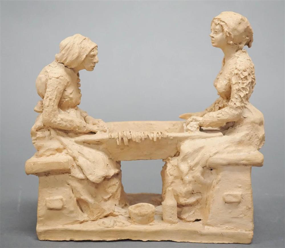 CONTINENTAL POTTERY FIGURAL GROUP