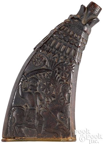 CONTINENTAL POWDER HORN, LATE