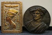 CONTINENTAL RELIEF BRASS TONDO