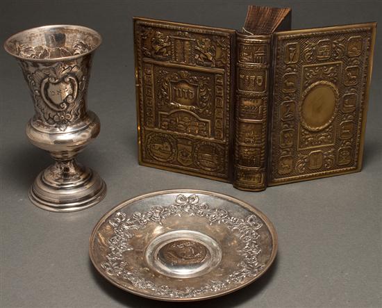 Continental repousse silver Kiddush