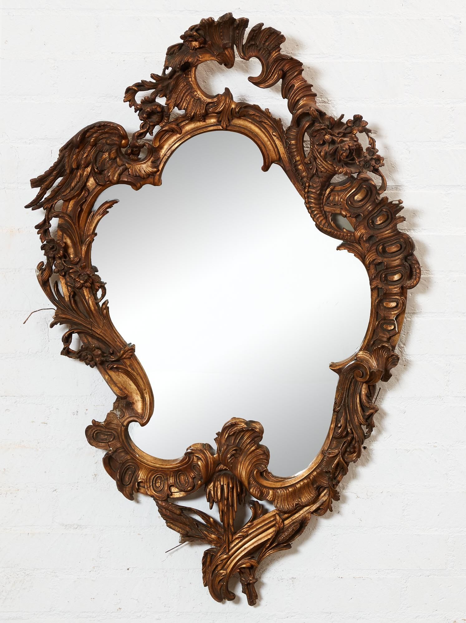 CONTINENTAL ROCOCO STYLE GILTWOOD &