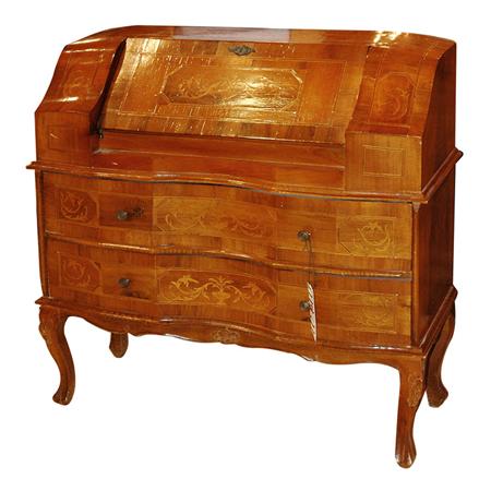 Continental Rococo Style Inlaid