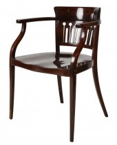 CONTINENTAL ROSEWOOD ARMCHAIRe