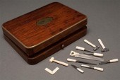 Continental rosewood box, and