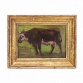 CONTINENTAL SCHOOL OIL ON BOAR