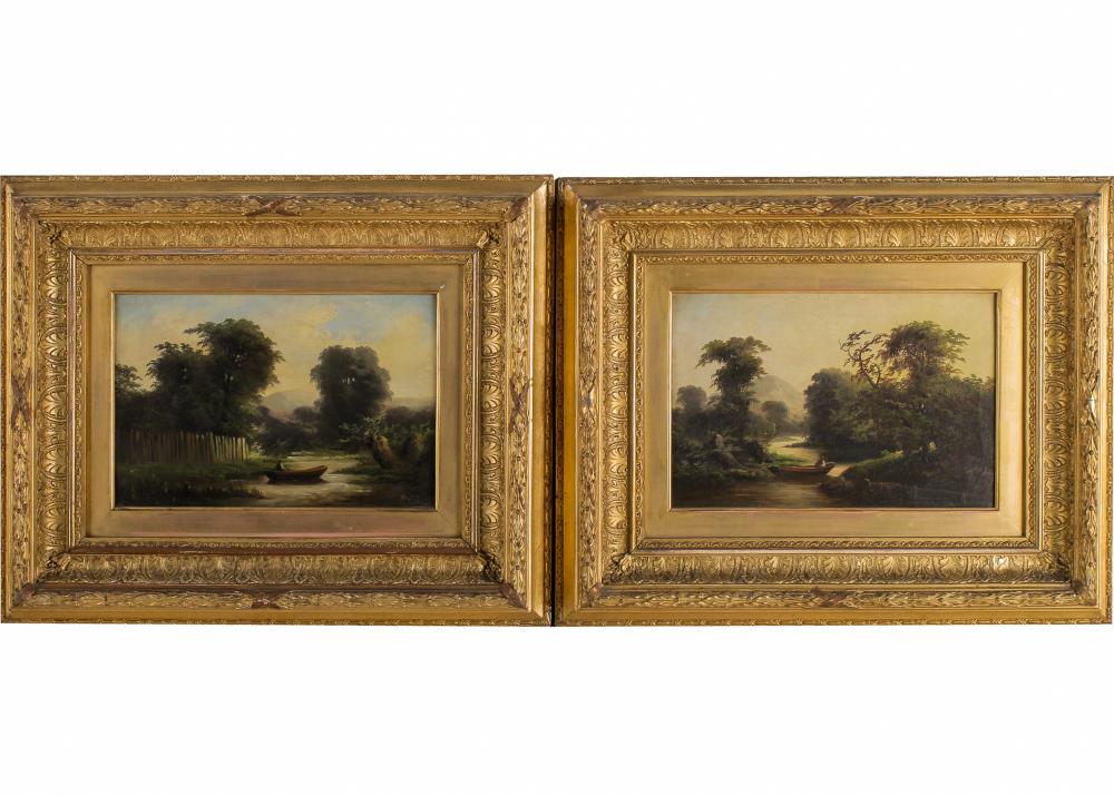 CONTINENTAL SCHOOL: PAIR OF