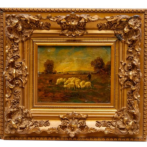 CONTINENTAL SCHOOL, PASTORAL OIL ON