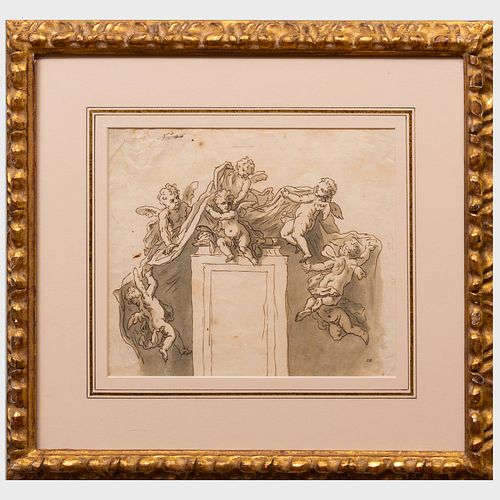 CONTINENTAL SCHOOL: PUTTI OVER A