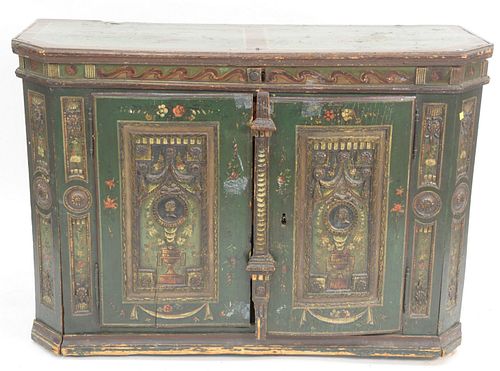 CONTINENTAL SIDEBOARD HAVING HINGED