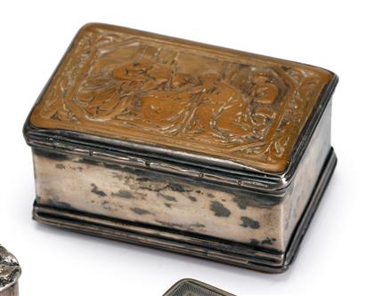 Continental silver and carved