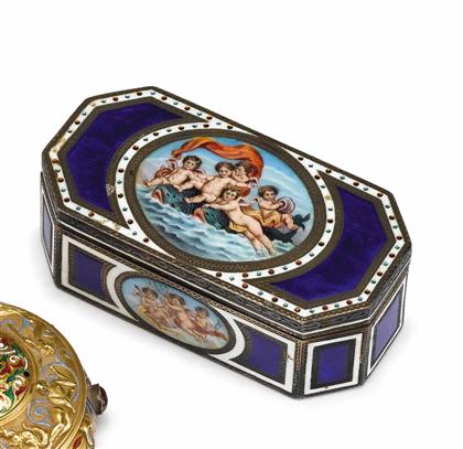 Continental silver, enamel and