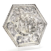 CONTINENTAL SILVER GILT ORNAME