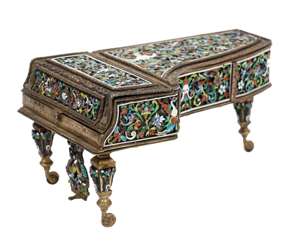 CONTINENTAL SILVER JEWEL & ENAMEL