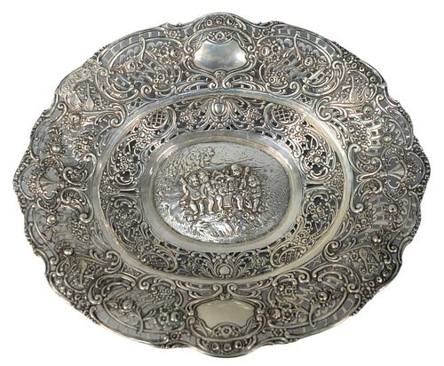 CONTINENTAL SILVER RETICULATED BOWL