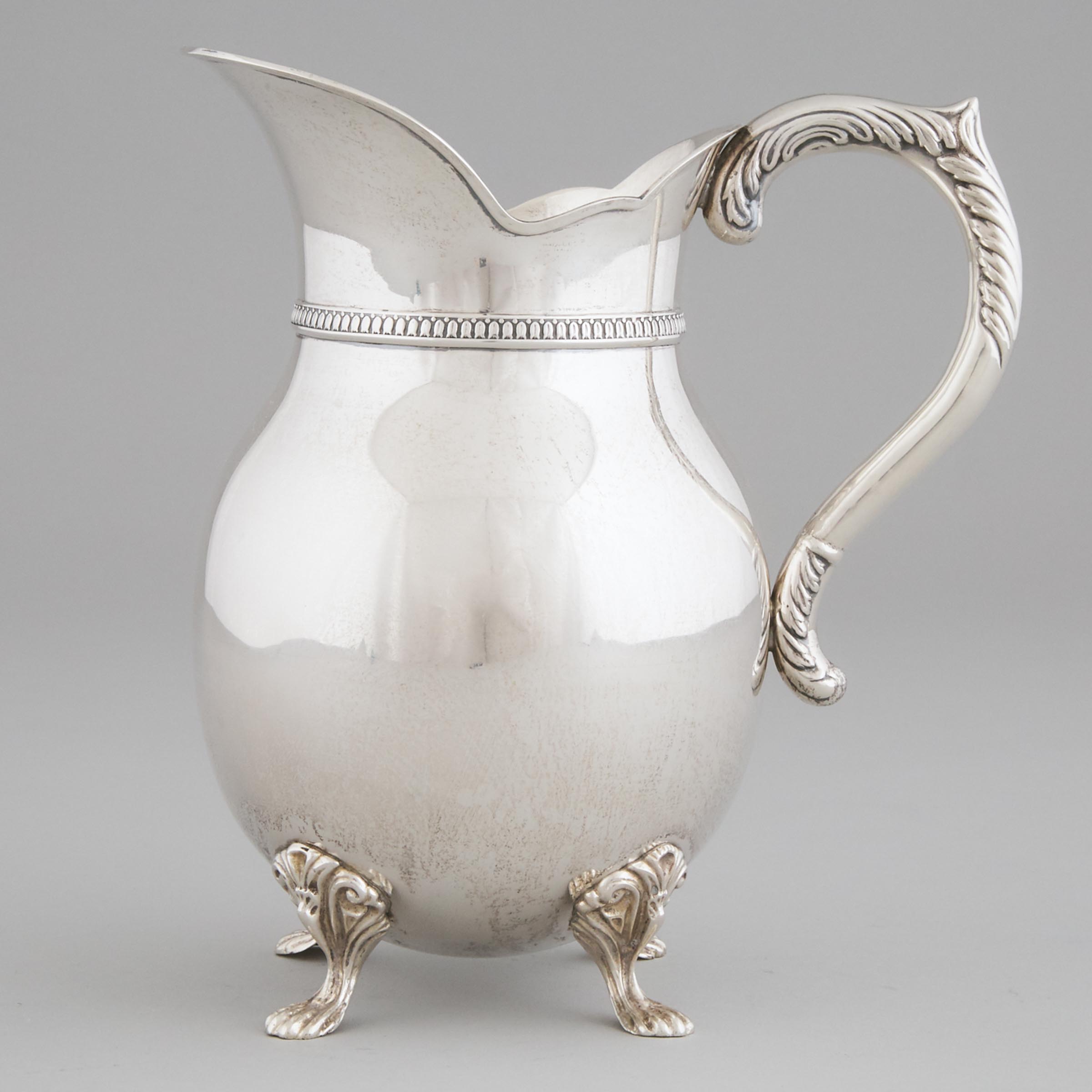 Continental Silver Water Jug,