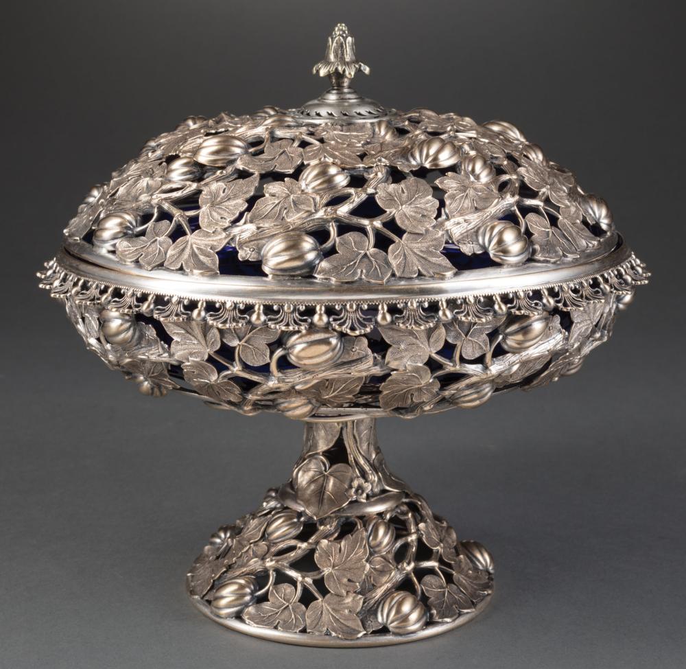 CONTINENTAL SILVERPLATE COMPOTE AND