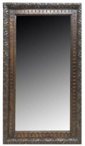 CONTINENTAL STAINED OAK FRAMED