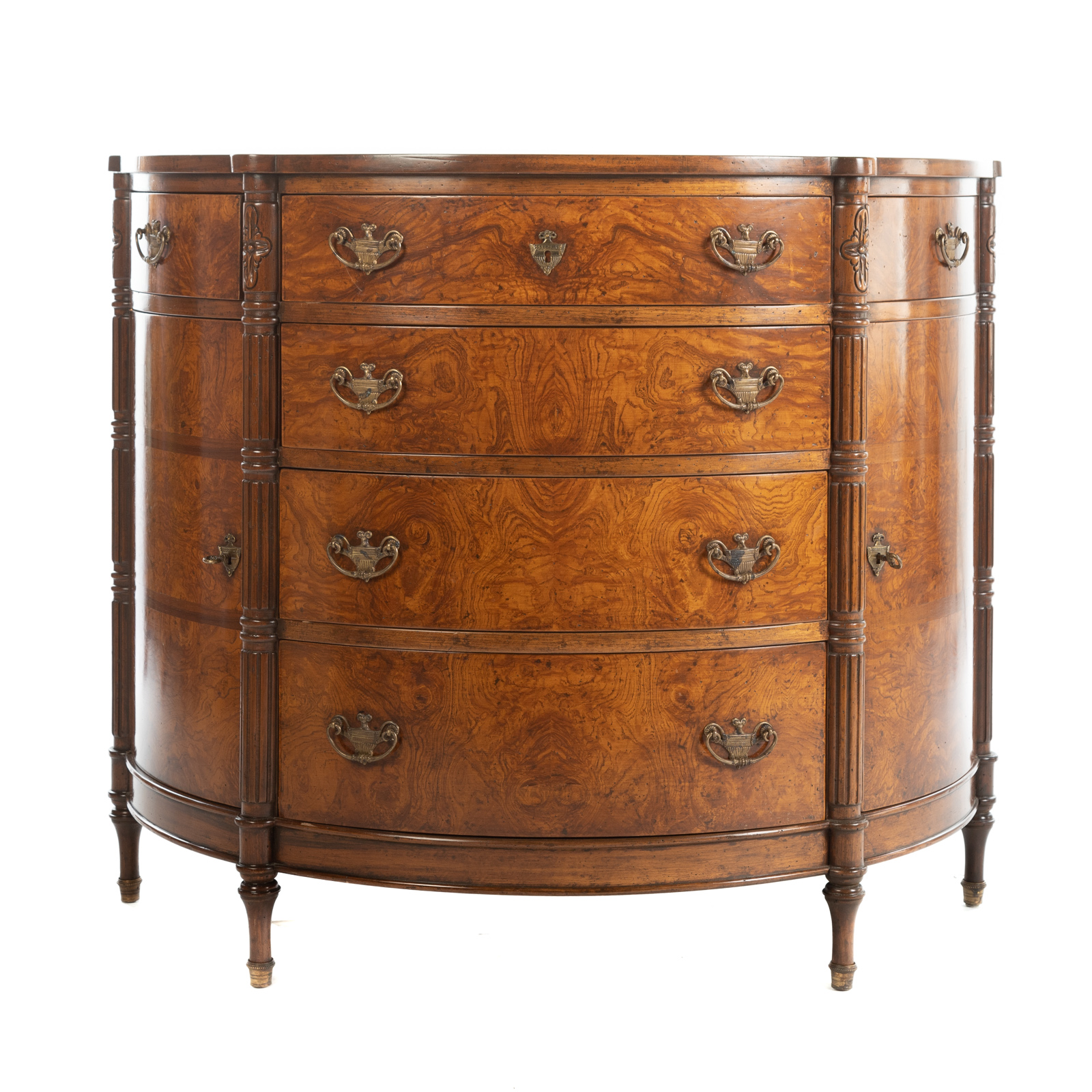 CONTINENTAL STYLE BURLED & INLAID