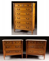 Continental style carved walnu