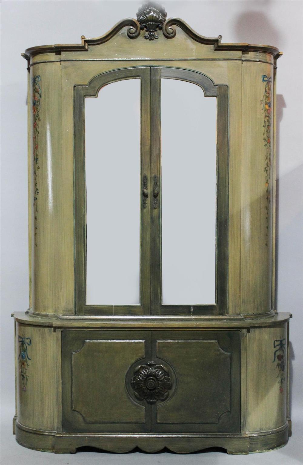 CONTINENTAL STYLE PAINTED GREEN