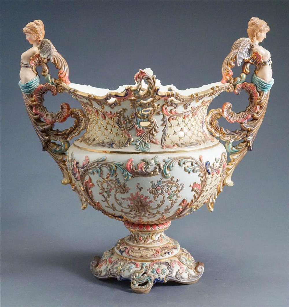 CONTINENTAL STYLE POLYCHROME GLAZED