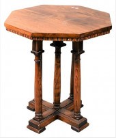 CONTINENTAL STYLE WALNUT TABLE
