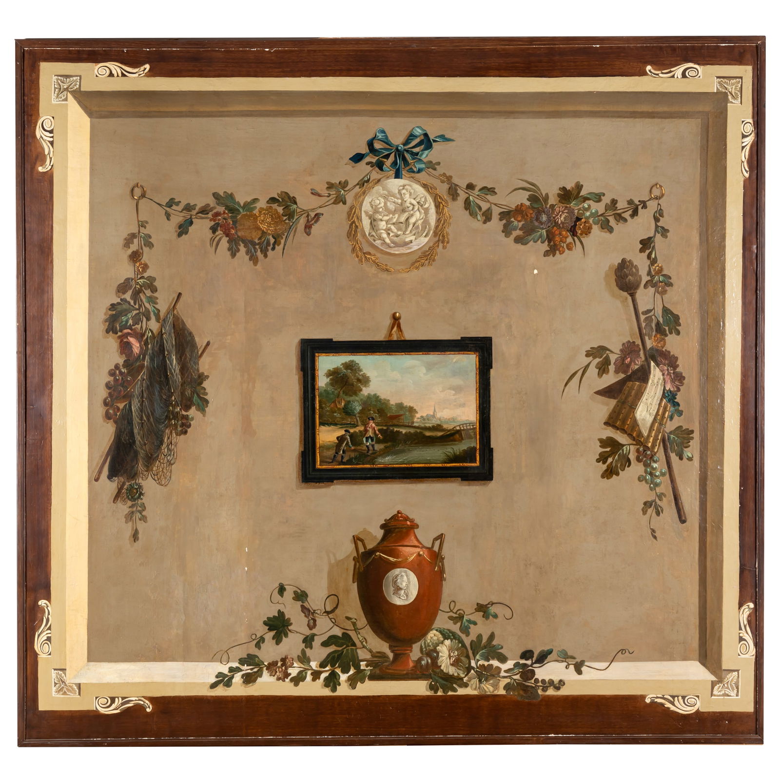 CONTINENTAL TROMP L'OEIL PAINTED
