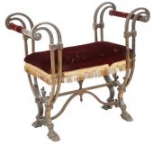 CONTINENTAL UPHOLSTERED IRON C