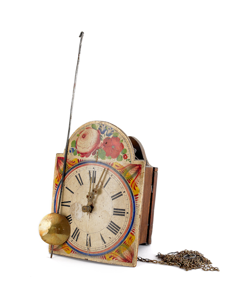 Continental wall clock 19th c. with