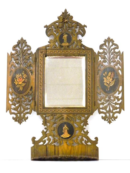 Continental wall mirror  ornately
